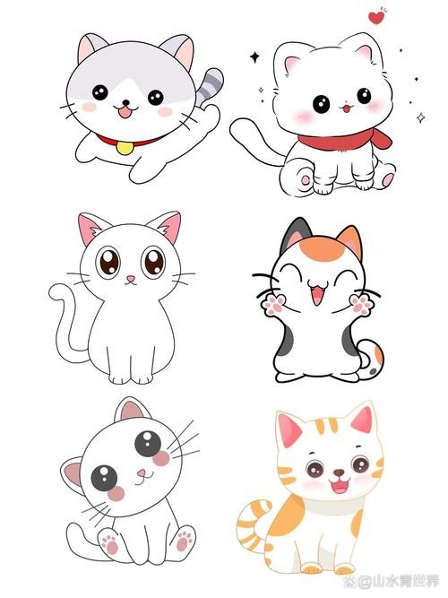 卡通猫咪图片大全可爱