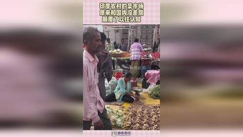 印度农村的菜市场，原来和国内没差别，颠覆了以往认知！