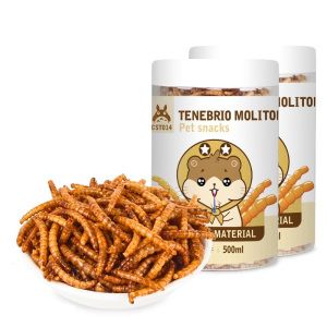 宠物零食面包虫干500ml*2仓鼠刺猬粮食用品食物饲料主粮 默认颜色 默认尺寸