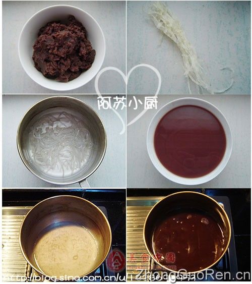 甜蜜的小豆凉糕