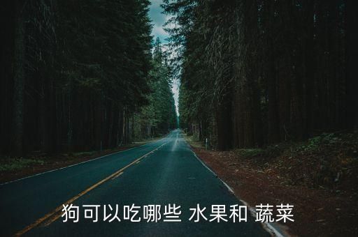 狗可以吃哪些 水果和 蔬菜