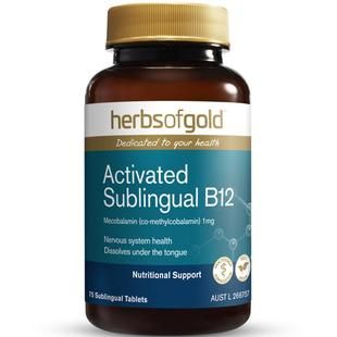 HerbsofGold甲钴胺修复营养神经维生素b12B族和丽康 75片/30粒*1
