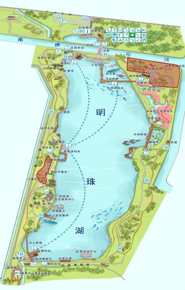 明珠湖公园宠物禁入区域提示