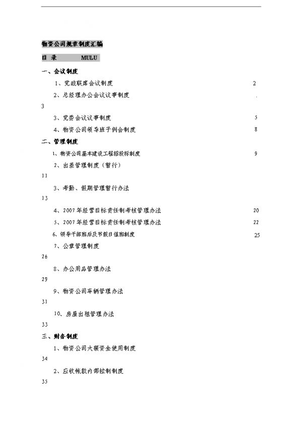 【WA52】【定稿】物资公司规章制度汇编_全套管理制度.doc文档