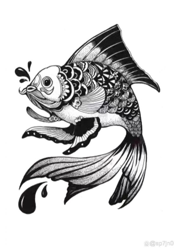 鱼装饰画图片