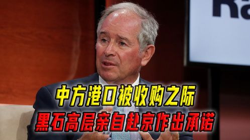 中国话音刚落，港口将被收购？黑石集团高层来北京，对华作出承诺