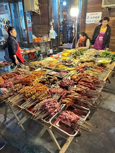 成都抚琴夜市#城巷小摊初体验