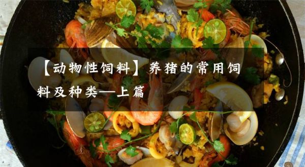 【动物性饲料】养猪的常用饲料及种类—上篇文章配图