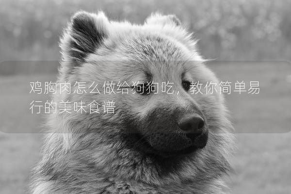 鸡胸肉怎么做给狗狗吃，教你简单易行的美味食谱