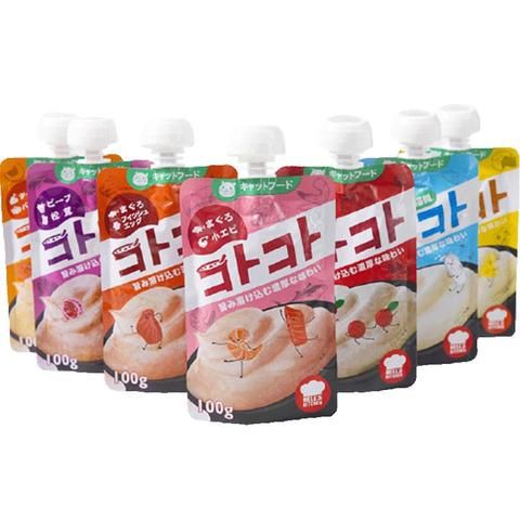 日本地狱厨房咕噜酱12包猫咪零食 