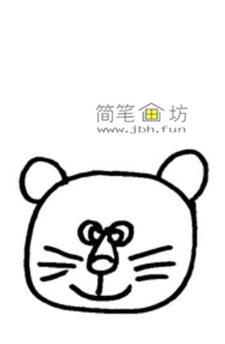 简单可爱的小老虎简笔画画法教程