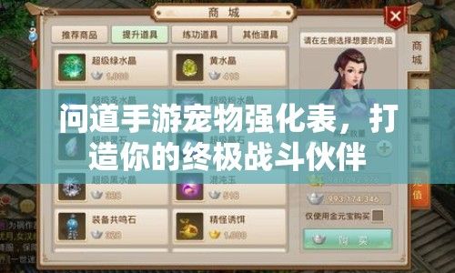 问道手游宠物如何强化？打造你的专属战斗伙伴！ 第1张