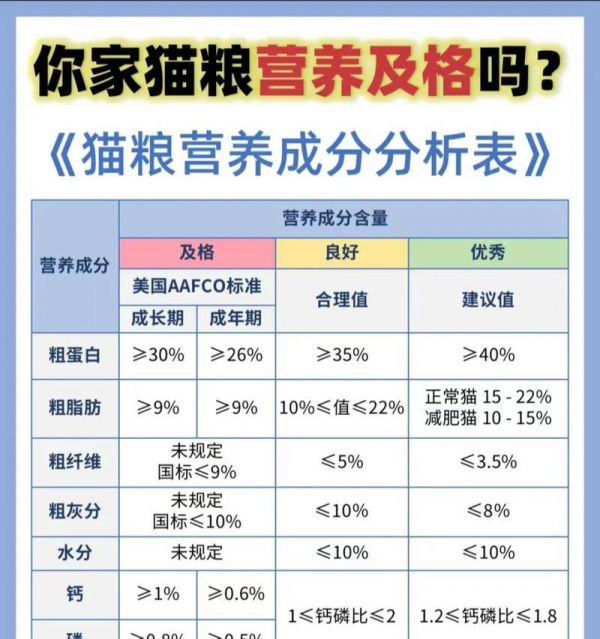 猫粮和奶粉配比表格怎么做？如何确保营养均衡？