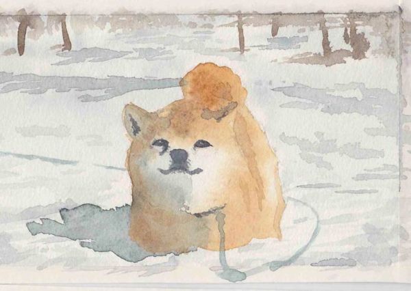 可爱的狗狗高清插画图片