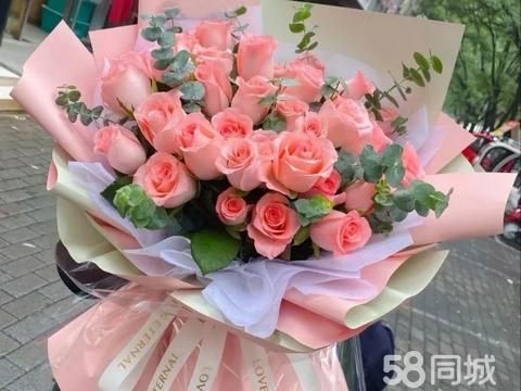 鲜花同城配送开业花篮·灵宝市鲜花店生日鲜花开业花篮玫瑰鲜花订购粉玫瑰鲜花速递康乃馨花束