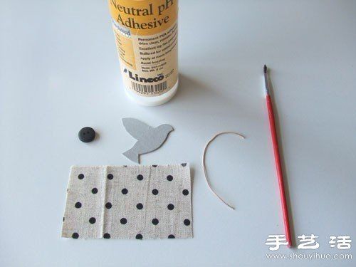 DIY手工制作可爱的小鸟书签 - www.youjiao5.com