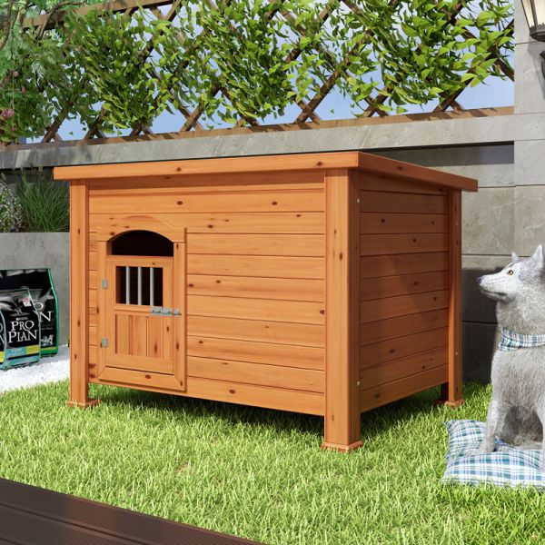 实木户外狗屋狗窝猫窝防腐房子狗笼宠物犬舍狗床防水户外平房
