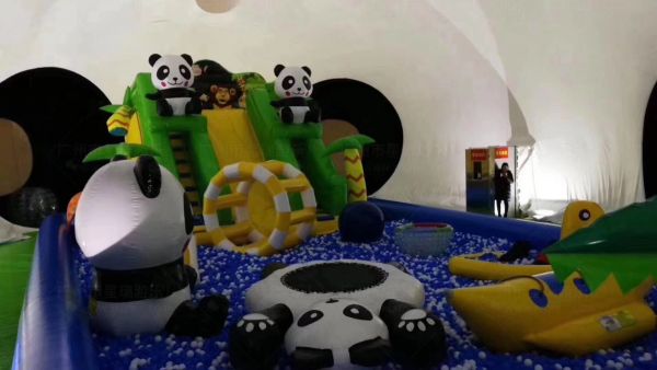 大型粉萌猪乐园 熊猫乐园出租租赁报价