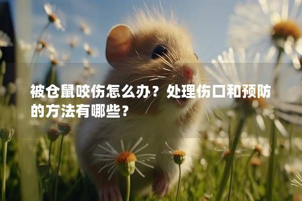 被仓鼠咬伤怎么办？处理伤口和预防的方法有哪些？