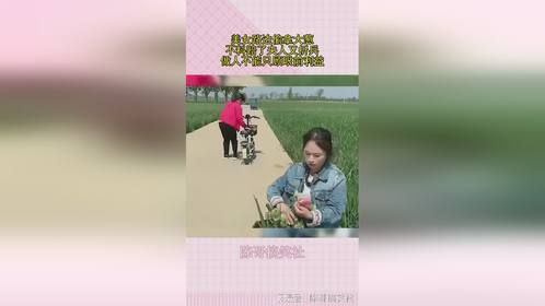 美女路边偷拿大葱，不料赔了夫人又折兵，做人不能只顾眼前利益