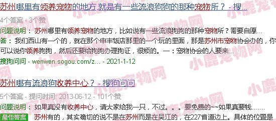 苏州宠物领养中心在哪