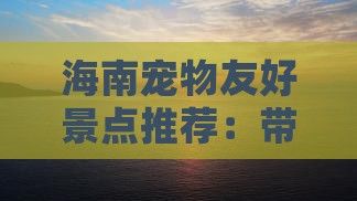 海南宠物友好景点推荐：带上狗狗一起玩！