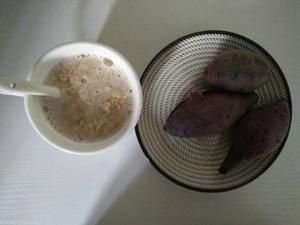 早餐『紫薯+燕麦』的做法 步骤2