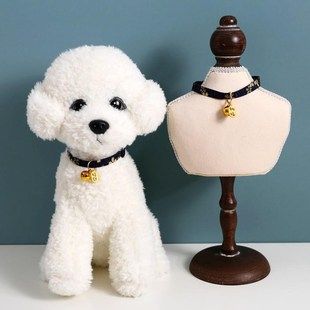 新品狗狗铃铛项圈和风招财配饰猫咪宠物项链柯基颈中小幼犬比熊犬