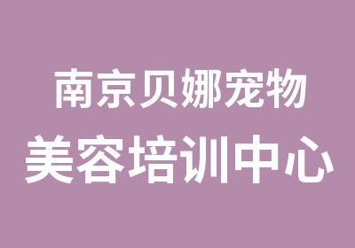 南京贝娜宠物美容培训中心