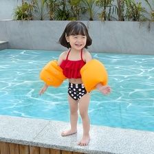 麻布水袖橘色滚筒水袖儿童腋下圈