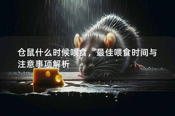 仓鼠什么时候喂食，最佳喂食时间与注意事项解析