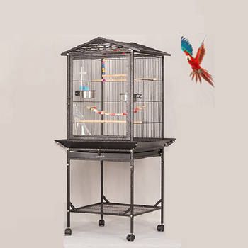 Cages for Animals High-end Large Parrot Cage Clear Single Side Acrylic Door Panel Luxury Parrot Viewing Bird Cages