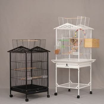 Manufacturers Supply Foldable Metal Bird Cage Iron Wrought Large Pet for Sale Birds