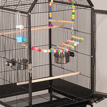Hot Sale Movable Pet Houses & Furniture Iron Aviary Interactive Bird Villas Multi-function Pet Feeder Bird House
