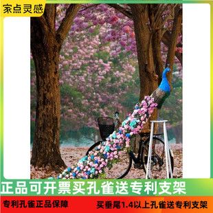 工艺孔雀室外庆典装饰摆件新品