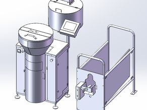 小牛喂食器SolidWorks三维模型