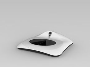 六食槽(智能宠物喂食器)3D及效果图