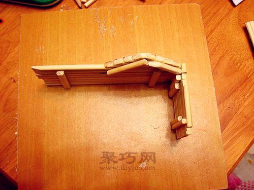一次性筷子diy小房子图解