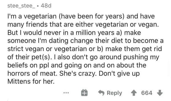 疯了！素食主义女朋友逼我扔掉我的猫，竟是因为它吃肉