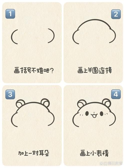 可爱小仓鼠91请投喂|附简笔画教程
