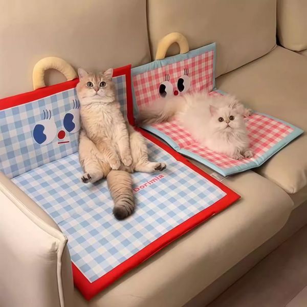 【rjm8.com狗狗用品12】黑狼犬喂什么食物：宠物垫子猫咪凉垫夏天睡觉专用垫子狗狗降温凉席猫窝猫床防水地垫4710