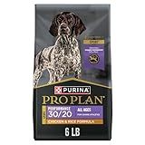Purina Pro Plan Sport Performance 30/20 鸡肉和大米配方高蛋白狗粮 - 6 磅袋装