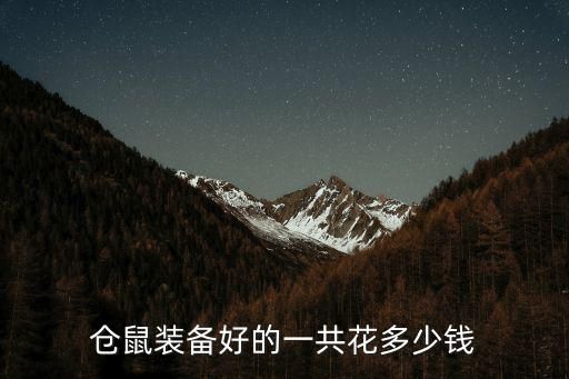 仓鼠装备好的一共花多少钱