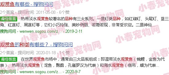 观赏鱼品种大全名字