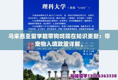 马来西亚留学能带狗吗现在知识更新：带宠物入境政策详解。 第1张