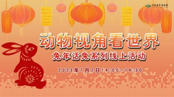 “动物视角看世界”兔年话兔系列线上活动海报。 中国科技馆 供图