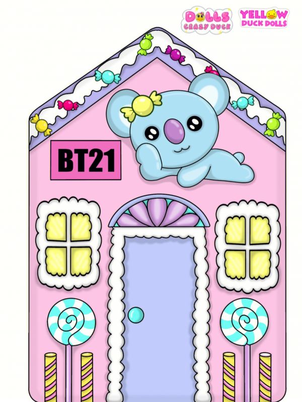 安静书素材分享bt21house①