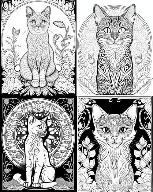 猫的装饰画图片大全