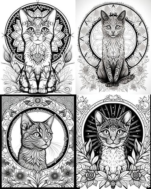 猫的装饰画图片大全