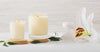 Two lit candles